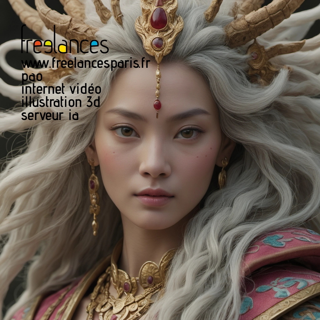 Pao mise en page internet vidéo illustration 3d serveur IA générative AI freelance paris studio de création magazines 8liair40